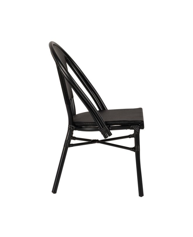 Καρέκλα Κήπου ArteLibre DALILA Μαύρο Αλουμίνιο/Ύφασμα 50x56x86cm
