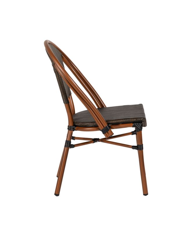 Καρέκλα Κήπου ArteLibre DALILA Καφέ/Μπαμπού Αλουμίνιο/Ύφασμα 50x56x86cm