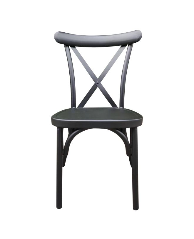 Καρέκλα Κήπου ArteLibre CHAD Μαύρο Αλουμίνιο 44x52x87cm