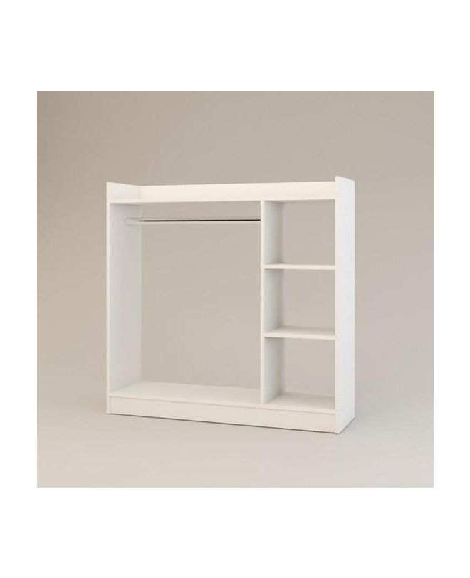 Κρεμάστρα Δαπέδου ArteLibre ZOLA Λευκό Μοριοσανίδα/Μέταλλο 123.6x35x120cm