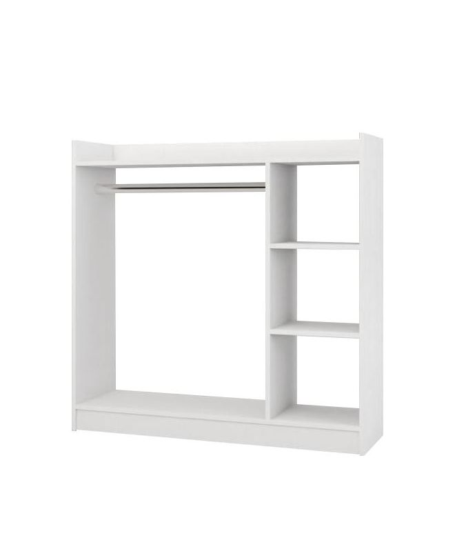 Κρεμάστρα Δαπέδου ArteLibre ZOLA Λευκό Μοριοσανίδα/Μέταλλο 123.6x35x120cm