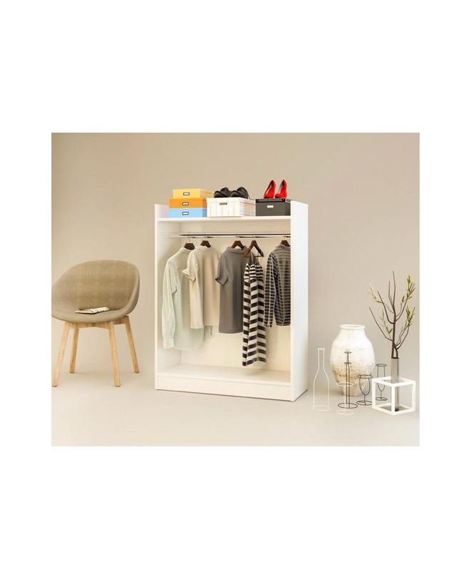 Κρεμάστρα Δαπέδου ArteLibre AADAN Λευκό Μοριοσανίδα/Μέταλλο 93.5x36x120cm