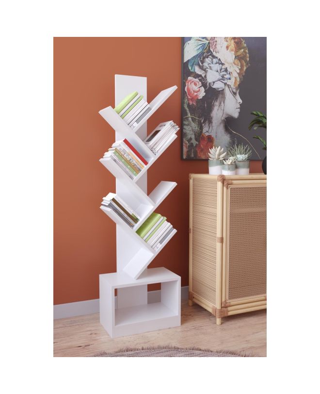 Βιβλιοθήκη ArteLibre BADRU Λευκό Μοριοσανίδα 40x19.5x150cm