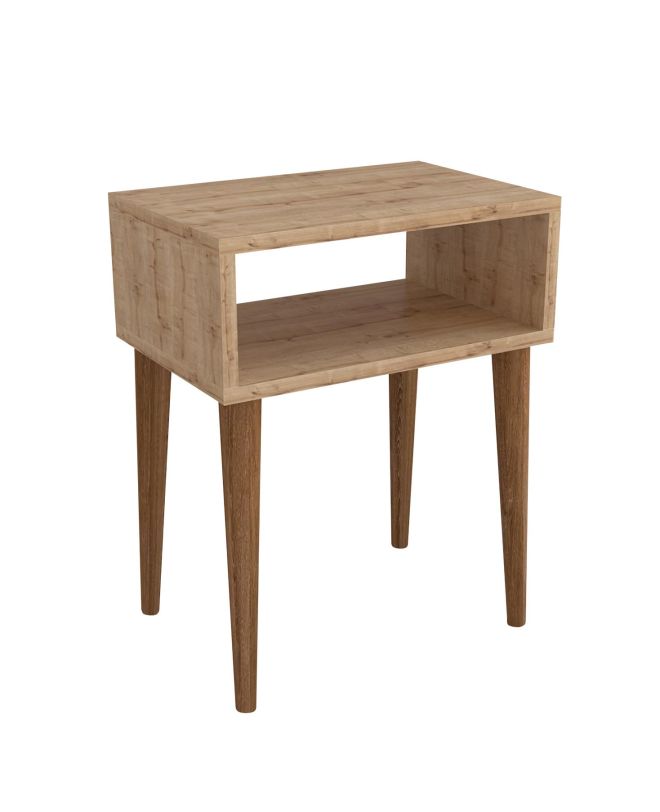 Κομοδίνο ArteLibre GANIRU Δρυς Μοριοσανίδα/Ξύλο 45x30x60cm