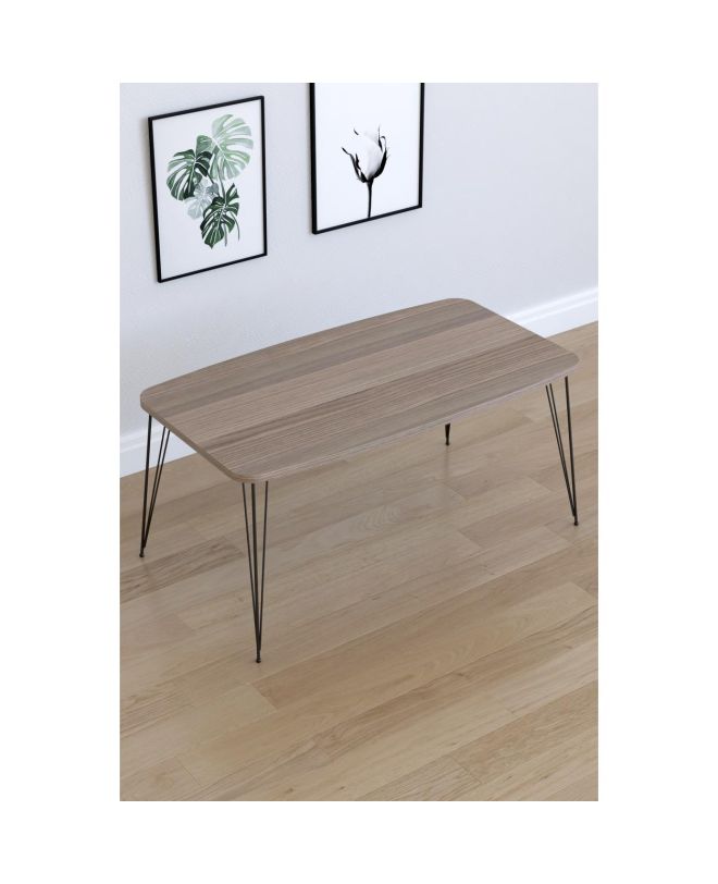 Τραπεζάκι Σαλονιού ArteLibre FEMI Cordoba Μοριοσανίδα/Μέταλλο 50x90x40cm