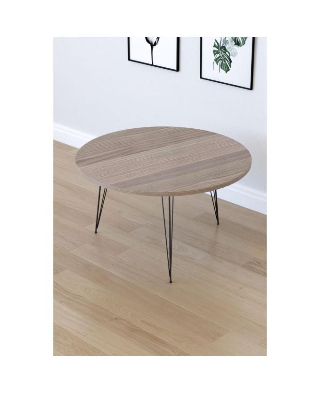 Τραπεζάκι Σαλονιού ArteLibre TAYO Cordoba Μοριοσανίδα/Μέταλλο Φ70x40cm