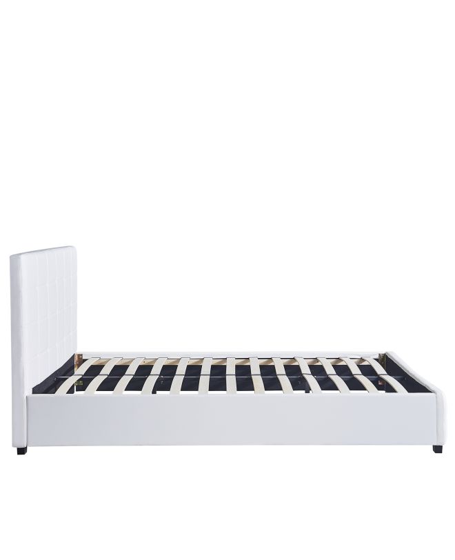 Κρεβάτι ArteLibre ABELIA Λευκό PU (Στρώμα 160x200cm)