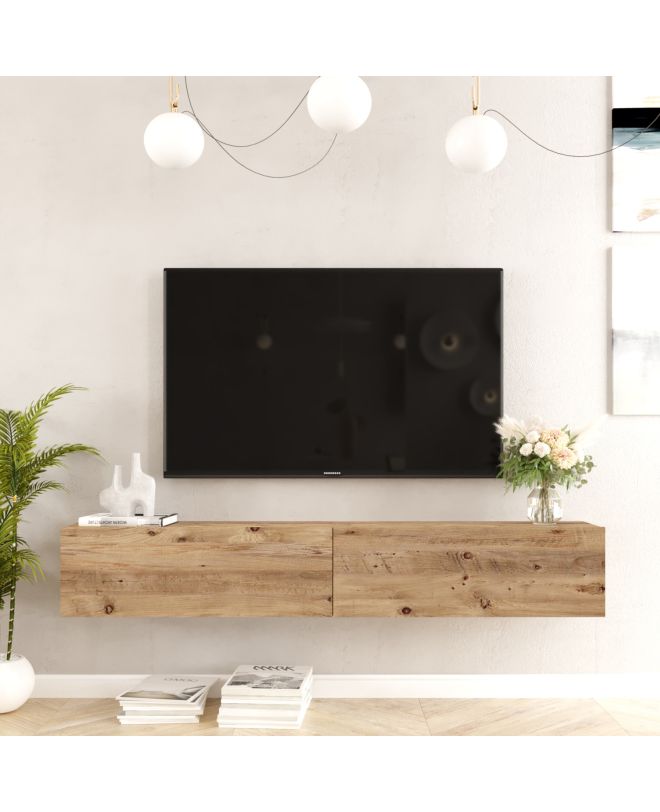 Έπιπλο Τηλεόρασης ArteLibre KENT Πεύκο Μοριοσανίδα 180x31.6x29.6cm