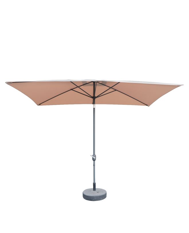 Ομπρέλα Κήπου ArteLibre ARONA Μόκα/Ανθρακί Αλουμίνιο/Polyester 3x2x2.53m