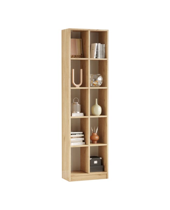 Βιβλιοθήκη Oteca 10θέσεων oak 51.1x25.4x180εκ