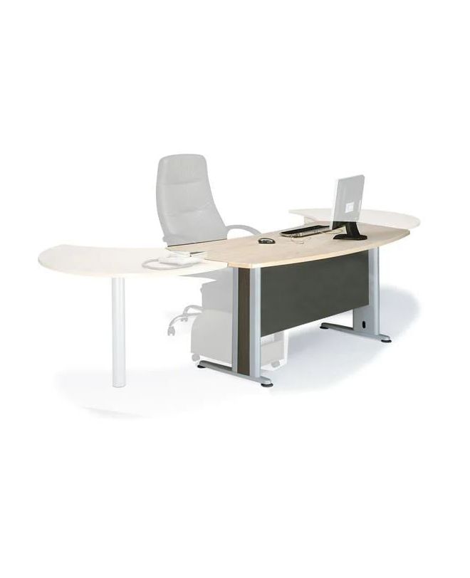 EXECUTIVE Γραφείο Απόχρωση Dark Grey - Beech