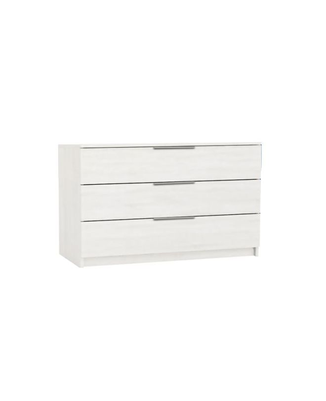 DRAWER Συρταριέρα με 3 Συρτάρια, Απόχρωση Άσπρο