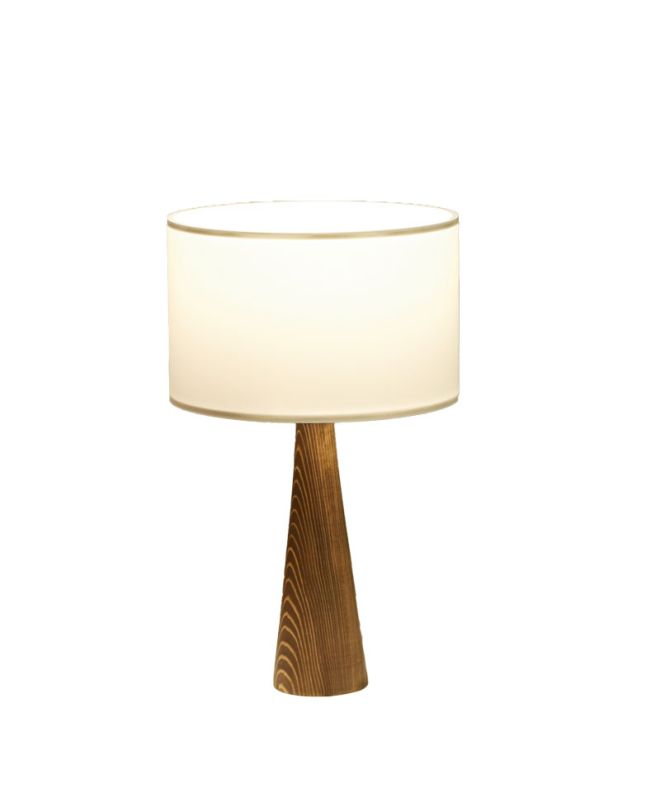 Επιτραπέζιο φωτιστικό Kalito ivory-καφέ Φ24x45εκ