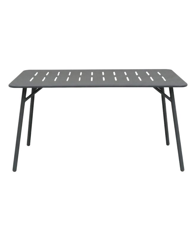 Τραπέζι Moraja μαύρο μέταλλο 140x80x72εκ