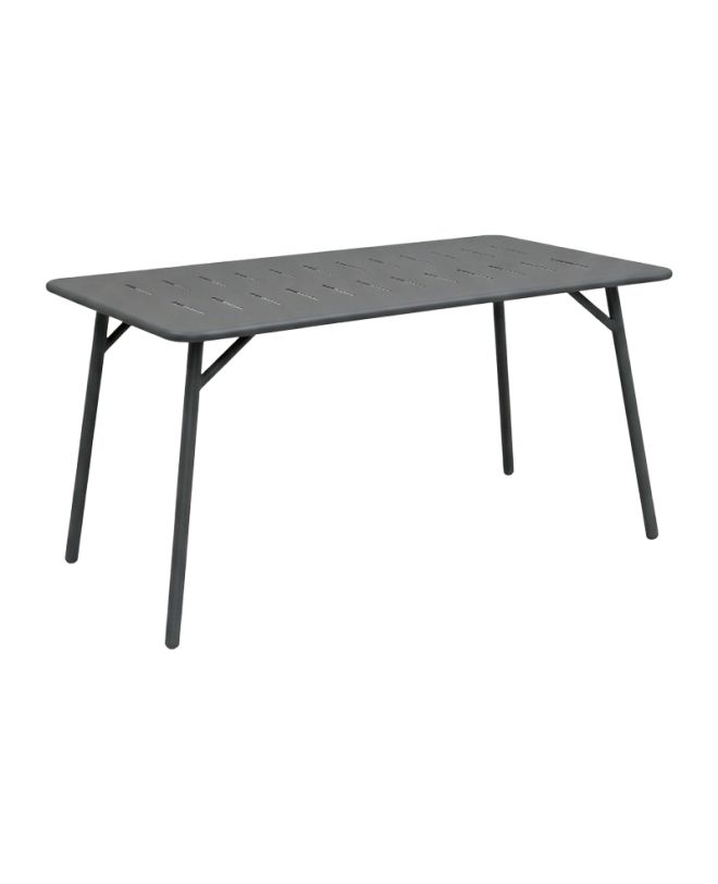 Τραπέζι Moraja μαύρο μέταλλο 140x80x72εκ
