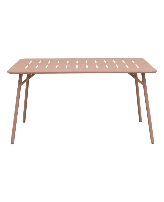 Τραπέζι Moraja terracotta μέταλλο 140x80x72εκ