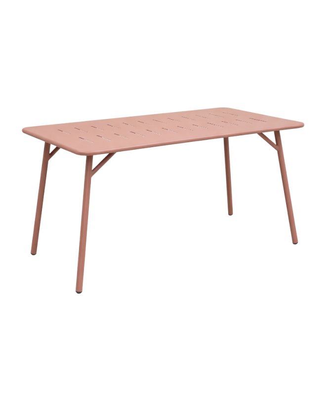 Τραπέζι Moraja terracotta μέταλλο 140x80x72εκ