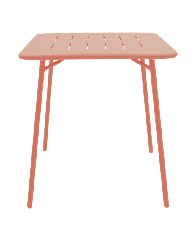 Τραπέζι Moraja terracotta μέταλλο 70x70x73εκ