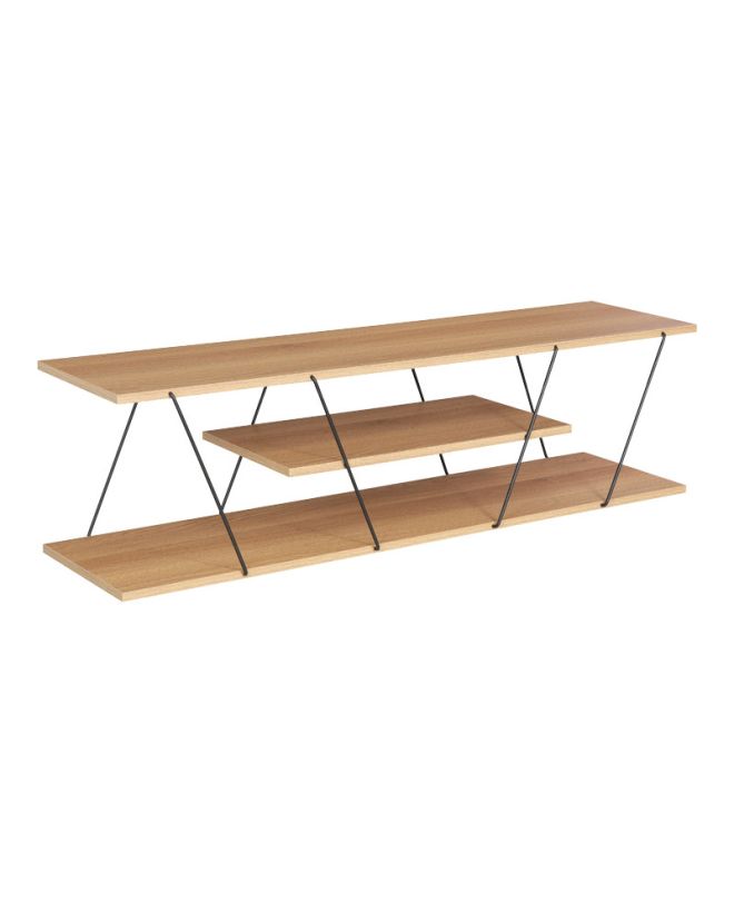 Έπιπλο τηλεόρασης Tars sonoma-μαύρο 120x30x33εκ
