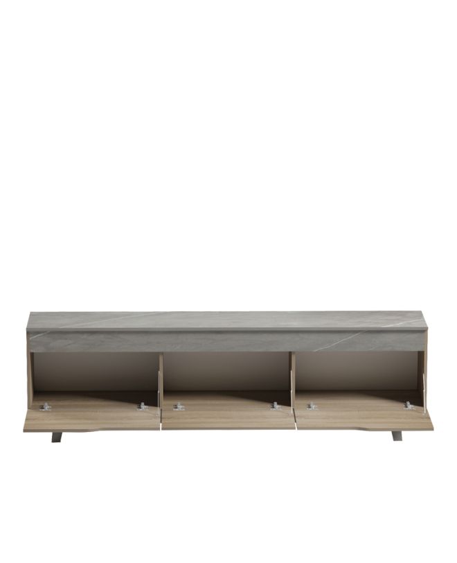 Έπιπλο τηλεόρασης Kasandra μπεζ μαρμάρου-sonoma 180x35x48.5εκ