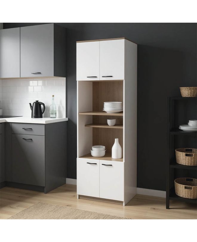 Ντουλάπα κουζίνας Rowan σε λευκή-sonoma απόχρωση 60x42x182εκ