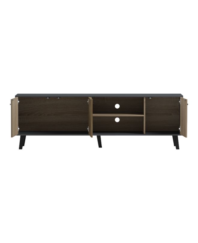 Έπιπλο τηλεόρασης Tuscany sonoma-ανθρακί 180x41x51εκ