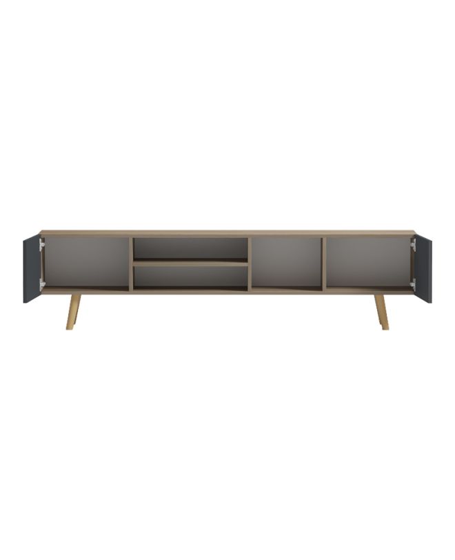 Έπιπλο τηλεόρασης Osclo sonoma-ανθρακί 160x30x41εκ