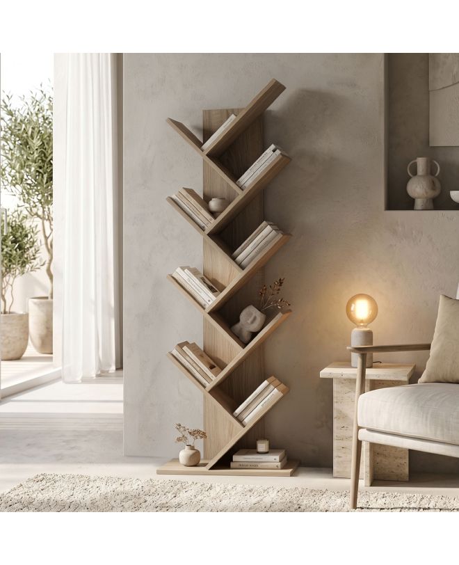 Βιβλιοθήκη Fyllo sonoma 50x25x141.5εκ