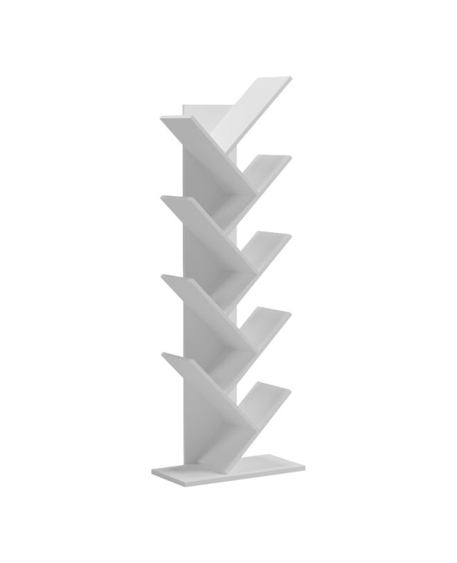 Βιβλιοθήκη Fyllo λευκό 50x25x141.5εκ