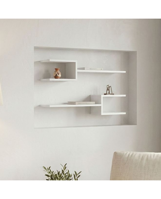 Ραφιέρα τοίχου Galler λευκό 79x19.5x18εκ