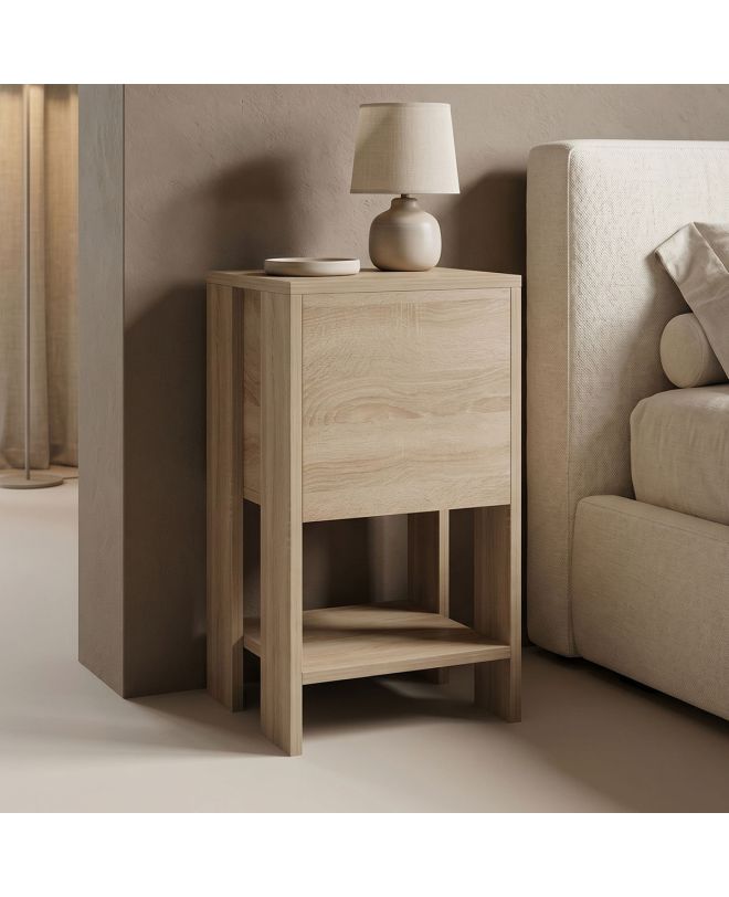 Κομοδίνο Reppo sonoma 30x30x55εκ