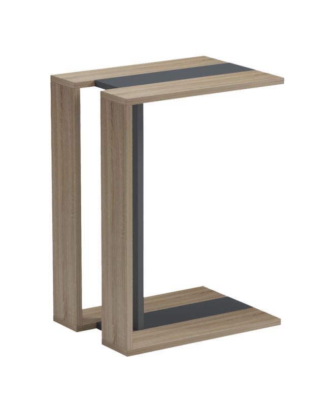 Βοηθητικό τραπέζι Muju sonoma- ανθρακί 30x40x55εκ