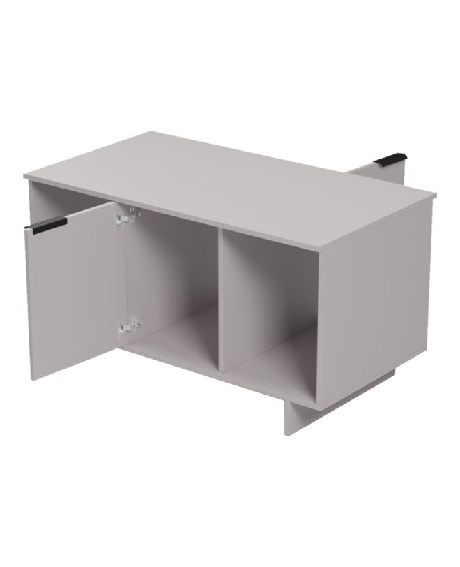 Τραπέζι σαλονιού Nalinda taupe 100x55x55εκ