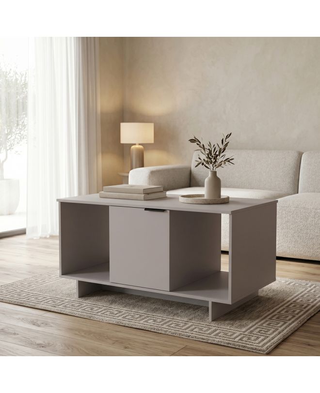 Τραπέζι σαλονιού Nalinda taupe 100x55x55εκ