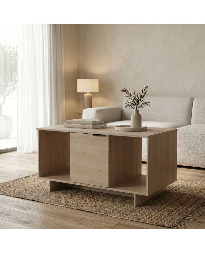 Τραπέζι σαλονιού Nalinda sonoma 100x55x55εκ