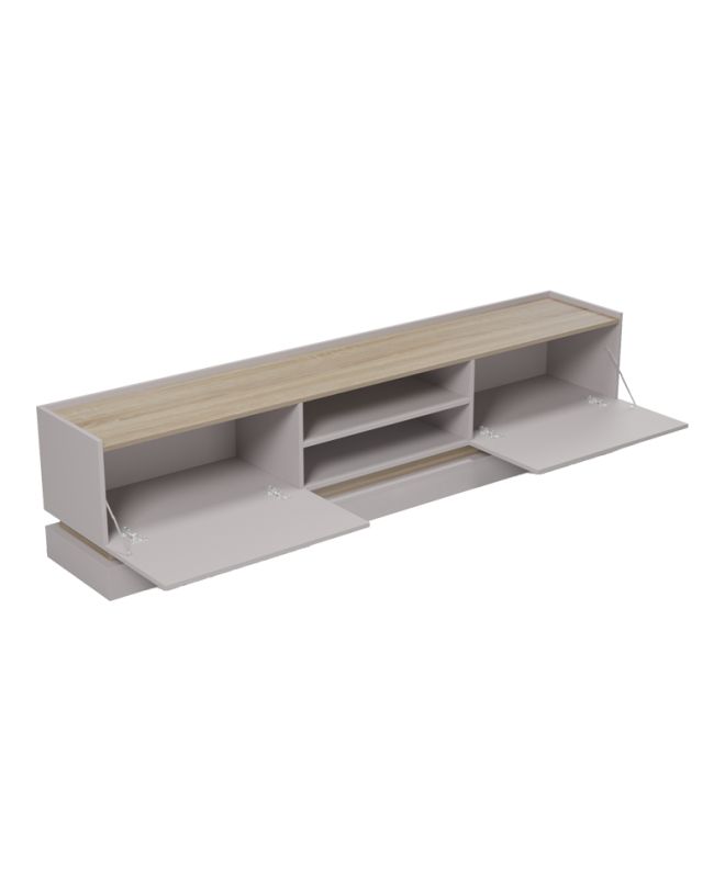 Έπιπλο τηλεόρασης Wendo taupe-sonoma 200x37x47εκ