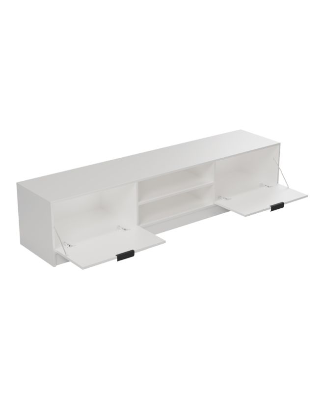 Έπιπλο τηλεόρασης Lemardo λευκό 180x40x40εκ