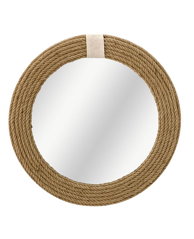 Καθρέπτης Rope φυσικό 60x2x60εκ