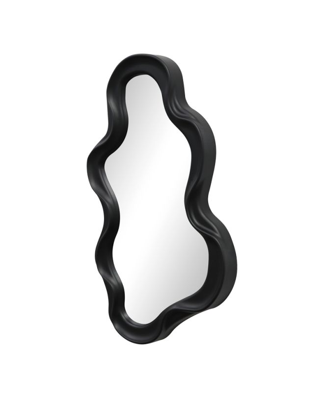 Καθρέπτης Liquid pp σε μαύρη απόχρωση 26x2.7x39εκ