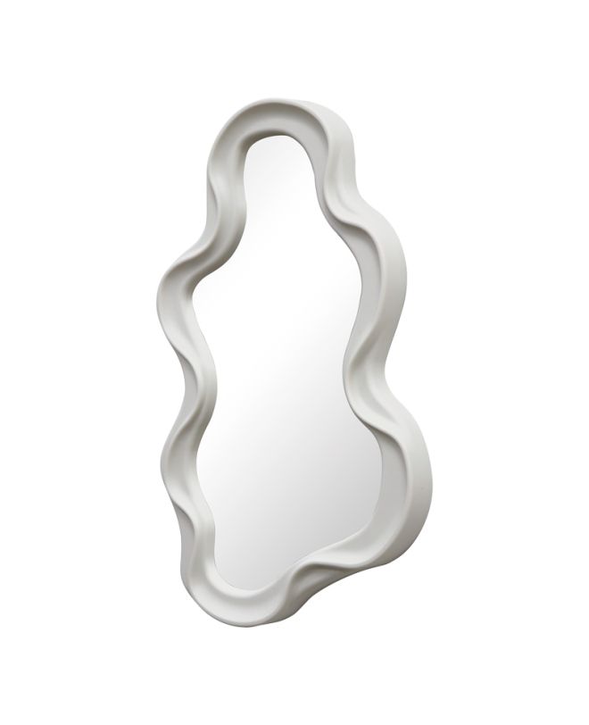 Καθρέπτης Liquid pp σε λευκή απόχρωση 26x2.7x39εκ