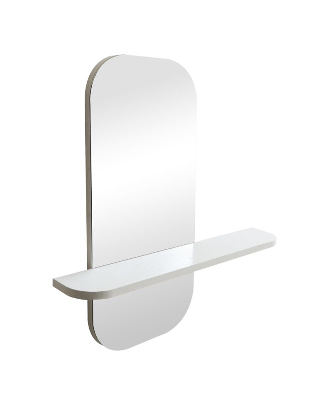 Καθρέπτης Lunaria λευκό MDF 60x11.5x60εκ