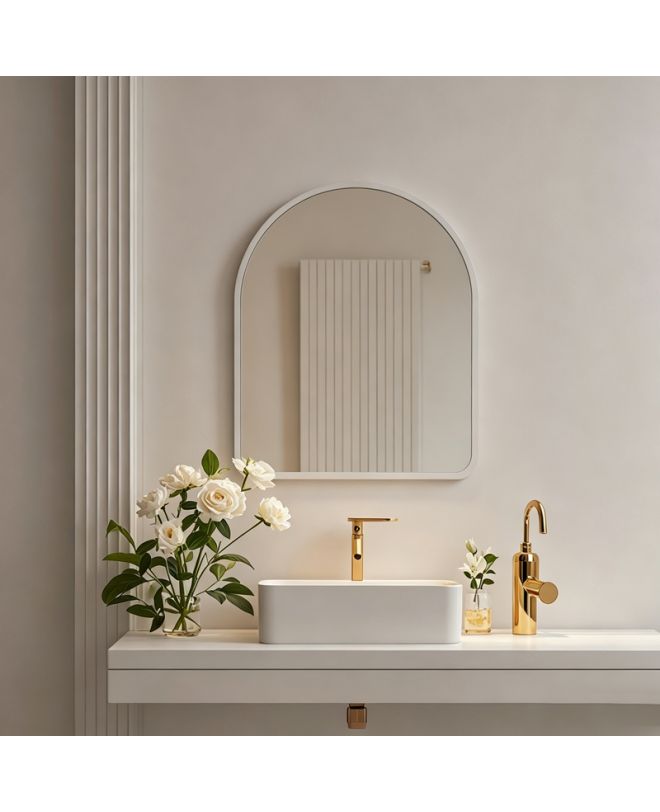 Καθρέπτης Selene λεύκο MDF 46x1.2x60 εκ