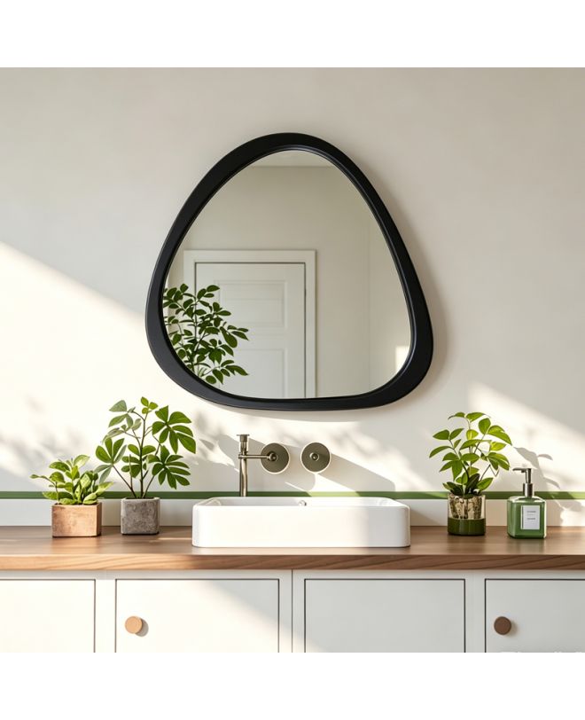 Καθρέπτης Ione μαύρο MDF 60x2,5x61εκ
