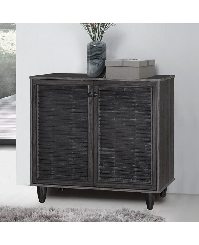Παπουτσοθήκη-ντουλάπι Ronan χρώμα wenge 70.5x35x66εκ