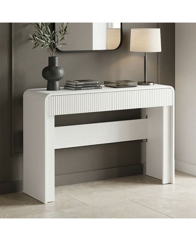 Κονσόλα Zeplen λευκό mdf 110x38x75εκ
