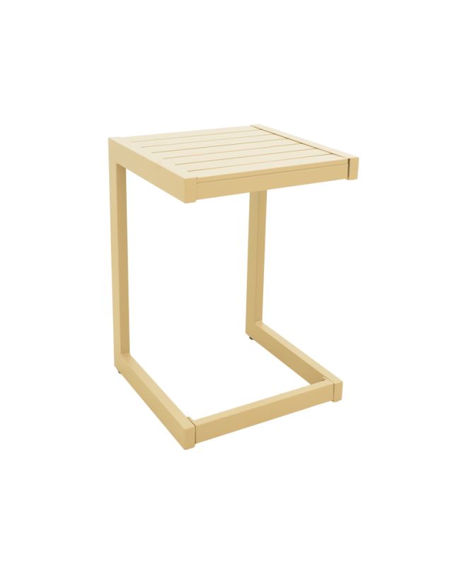 Τραπέζι Aether cappuccino αλουμίνιο 37.5x36.5x53εκ