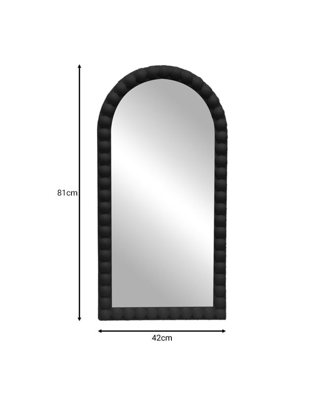 Καθρέπτης Pavloval μαύρο pp 42x3.5x81εκ