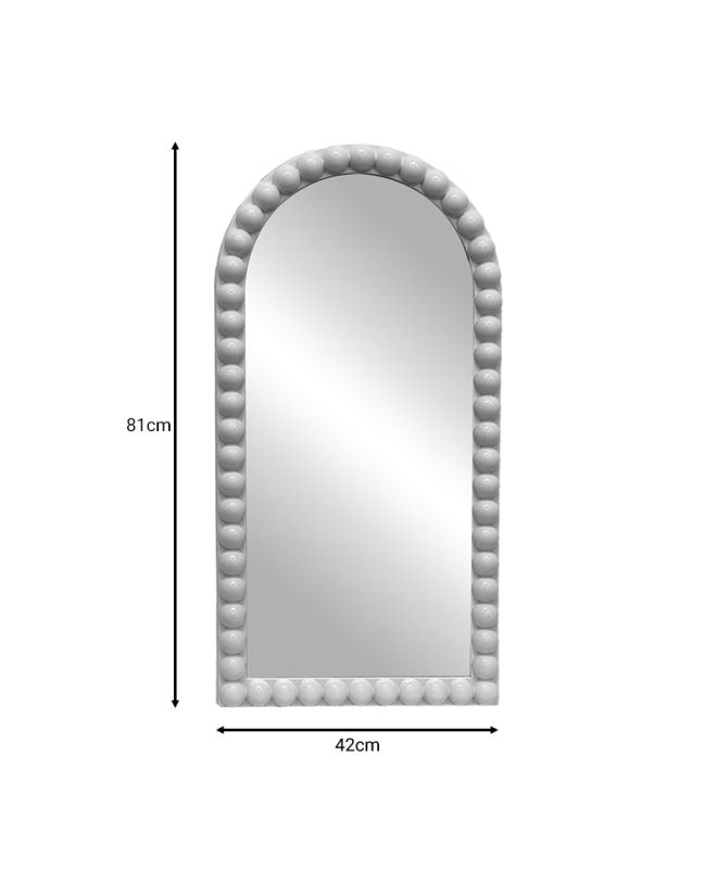 Καθρέπτης Pavloval ασημί pp 42x3.5x81εκ
