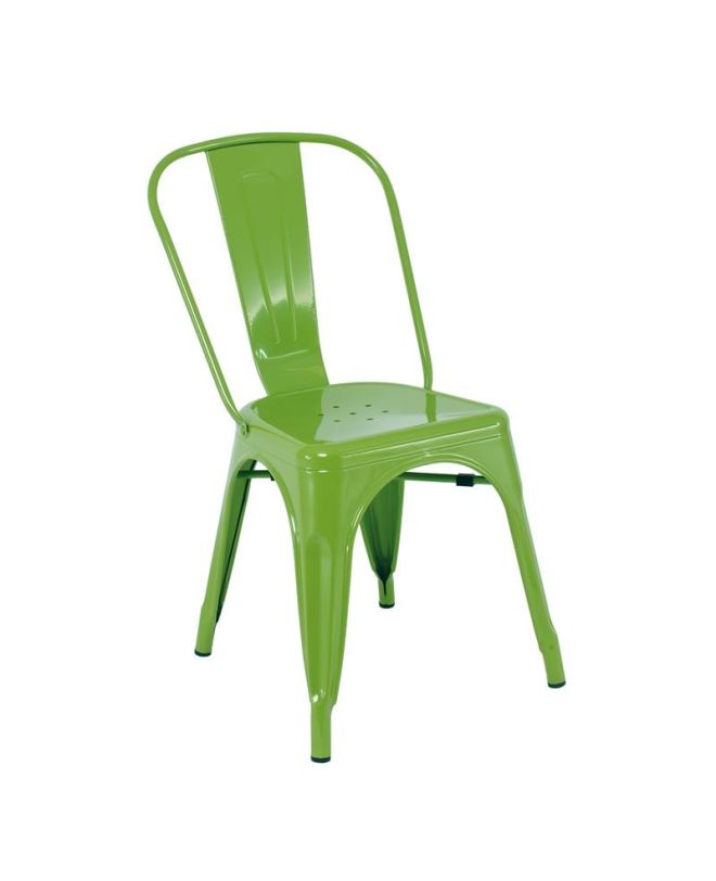 RELIX Καρέκλα Στοιβαζόμενη, Μέταλλο Βαφή Lime