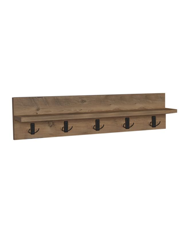 Κρεμάστρα τοίχου Esform oak μελαμίνης 80x11x18εκ